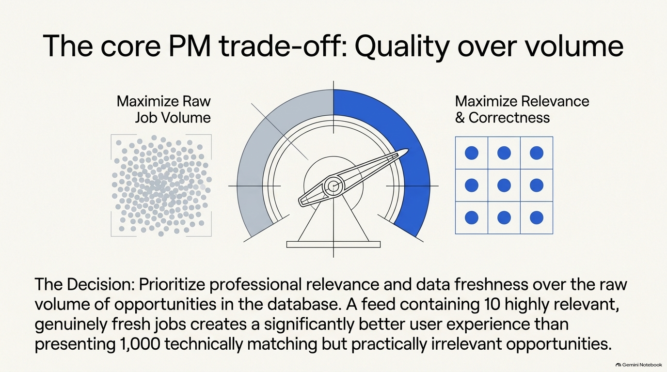 Core PM Strategic Tradeoff Matrix: Quality vs Volume